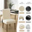 Ensemble de 4 housses de chaises de salle à manger 100% imperméables et ajustables-1801086372-1801086374