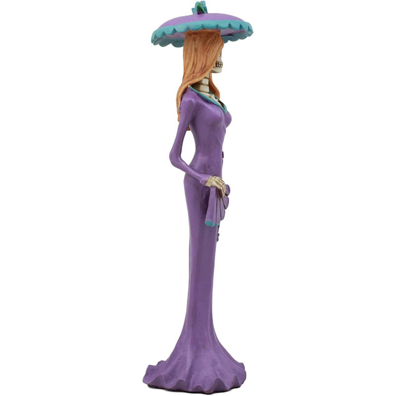 Statue d'aristocrate Craig-Cobie Steampunk en mauve