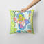  Housse et insert de coussin d'extérieur carré blond Funky Mermaid