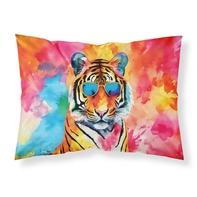 Art Print Fabric Standard Pillowcase, Vibrant Artistic Design, Breathable Moisture-Wicking, Low Maintenance Easy Care Pillow Cover
