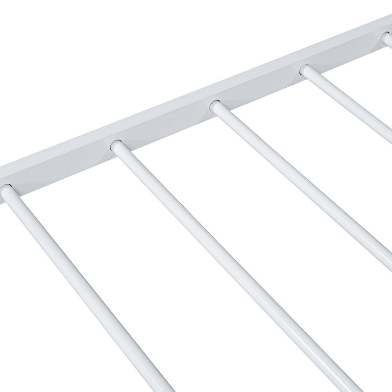 Lit plateforme 62,20 po, Blanc, Lit double