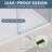 50"- 54" W x 76"H Single Sliding Frameless Shower Door, Sliding Door with 5/16" (8mm) Tempered Glass, Easy-Clean Nano Coating for Walk-in Shower, Smooth Quiet Glide, Brushed Nickel-135621755