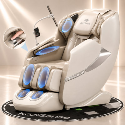  Fauteuil de massage 3D 2026 KZ-A18 corps entier, Shiatsu SL-Track Zero Gravity, écran rétro-éclairé, masseur de pieds à 3 niveaux, airbags pour tout le corps, support pour téléphone, chaleur avant et arrière, commande vocale, haut-parleurs Bluetooth, sans assemblage