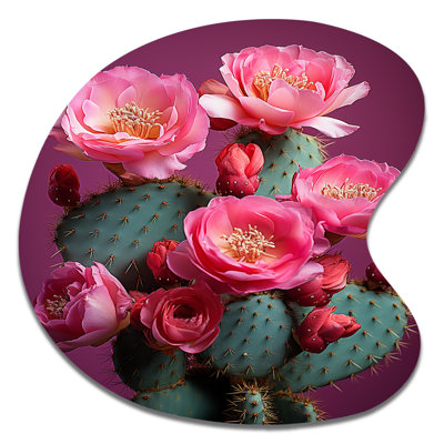 Bryony - Cactus Drop Shape Assymterical Metal Wall Art