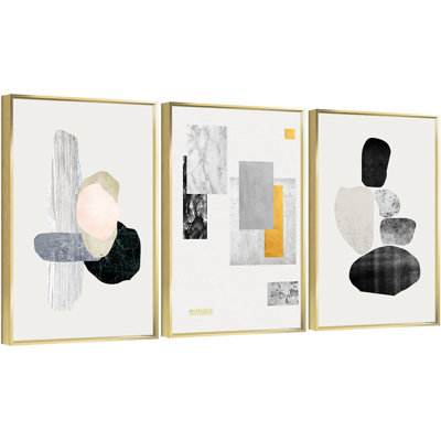 " Abstract " 3 - Pieces