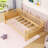 Wood Platform Bed with Rails-707953969-707953968