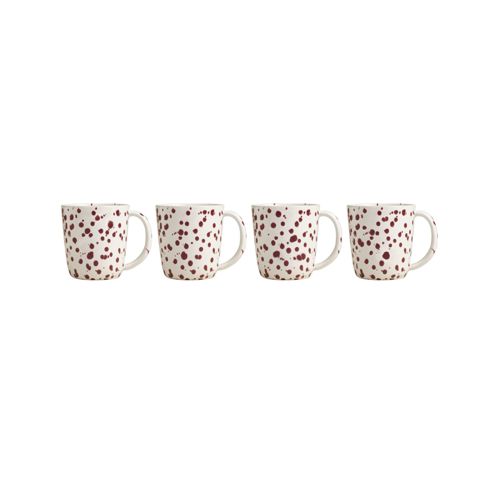 Year & Day Splatter Mugs, Red