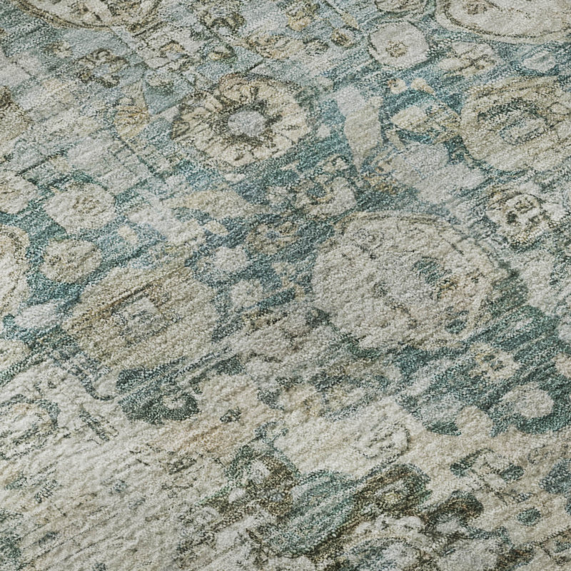 Tapis de qualité supérieure à bordure lavable lavable à la machine AMF1755, Rectangle 5 pi x 7 pi 6 po