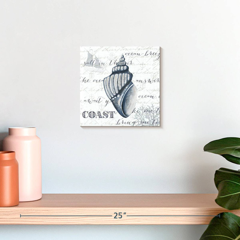 Aletra Indigo Shell I, 10" H x 10" W