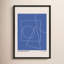 Geometric Abstraction In Blue Print by Romina Gadler-1681642132-1681642133