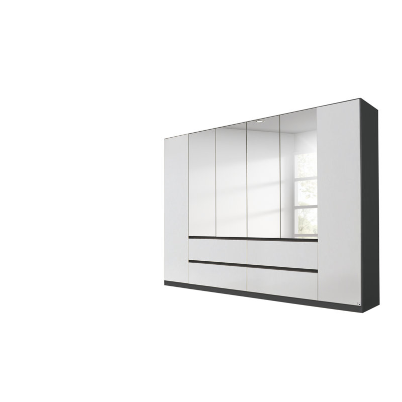 Mainz 6 Door Wardrobe, Alpine White/Grey