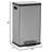 Soft-Close, Smudge Resistant Trash Can With Foot Pedal And Built In Filter- Stainless Steel, Sleek Finish
