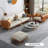 Orange Beige 100% Polyester Sofa cushion couch