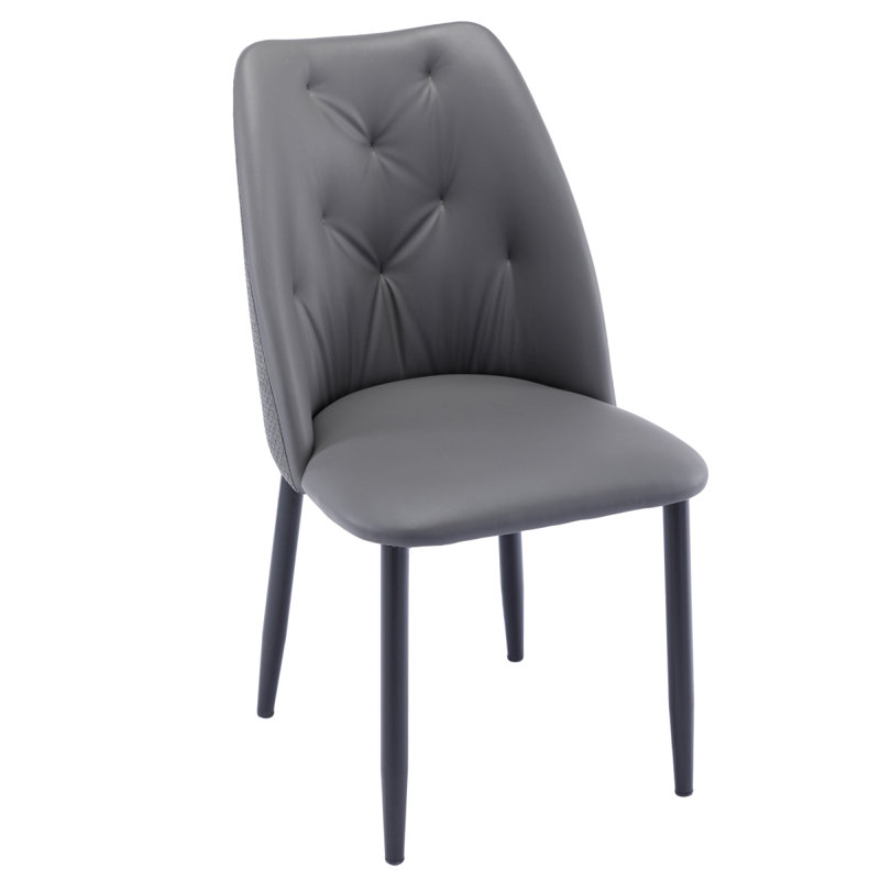 Counter Stool with Iron Frame, Gray