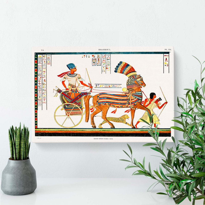The Great Speos by J.F. Champollion - Wrapped Canvas, 60cm H x 91cm W x 3cm D