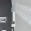 Panneau de douche mural 47,5 "avec pomme de douche fixe