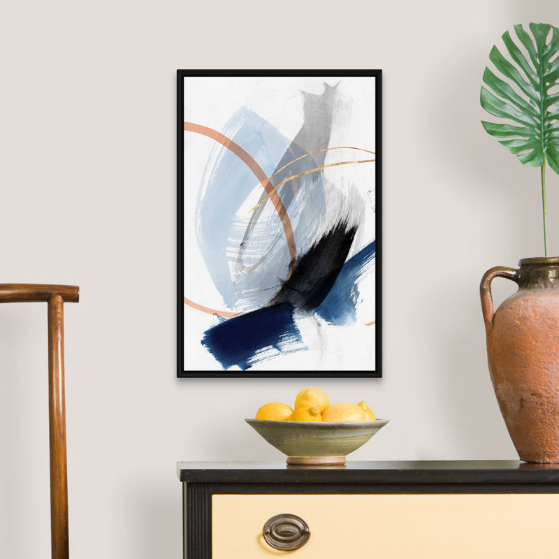 Foreshadow III par PI Studio - reproduction d'art sur toile, Cadre noir, H 26 po x l 18 po x P 1,75 po