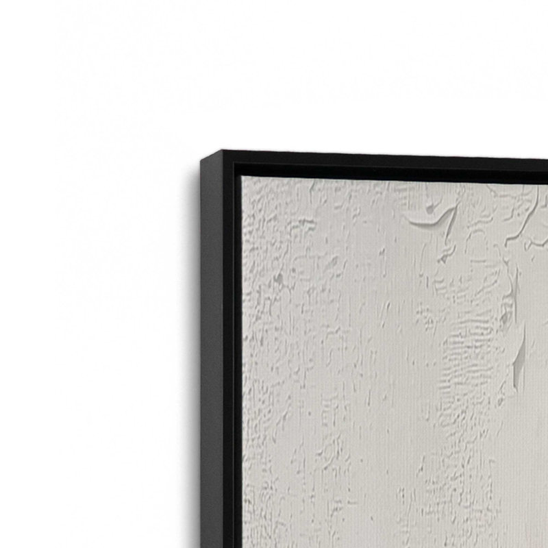 Ensemble de 2 impressions «Whispered Stillness», Cadre flottant noir satiné, 12 po x 12 po