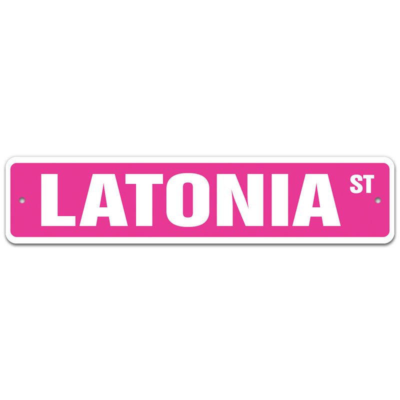 Plaque de rue d'Antibes, H 6 po x l 24 po x P 0,1 po