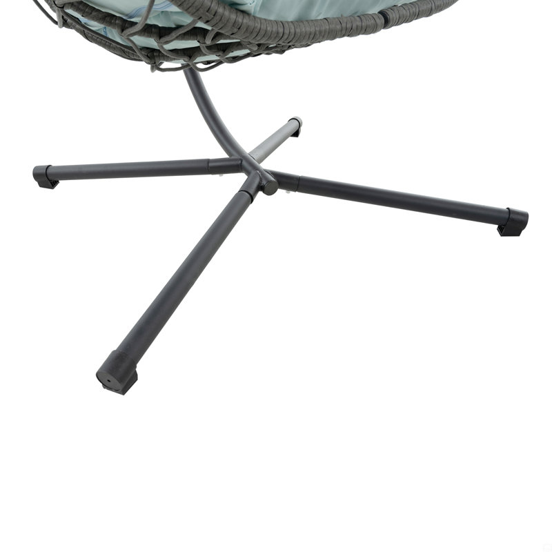 Fauteuil à œufs avec support Balancelle d'extérieur pour l'extérieur, Bleu