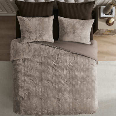 Ensemble d'édredon en velours froissé Wonderful Crinkle