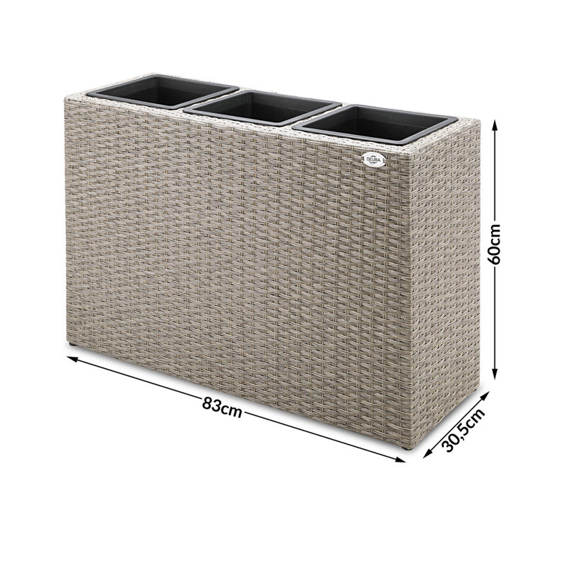 Iliana Handmade Planter Box, Cream