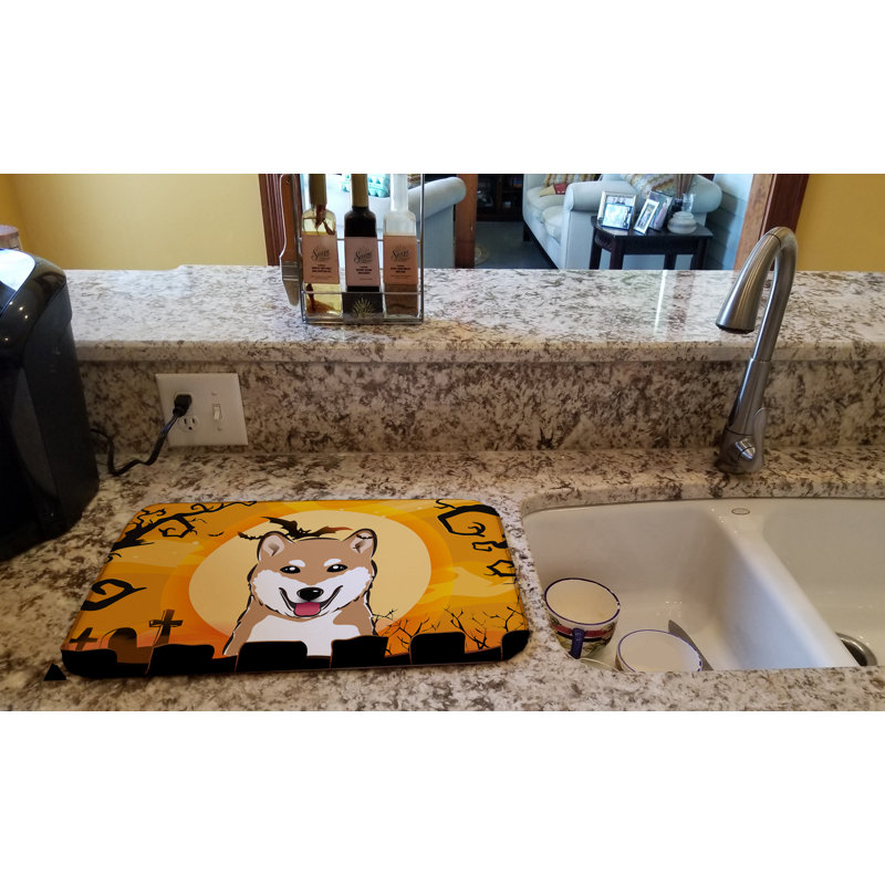 Tapis de séchage shiba shiba halloween