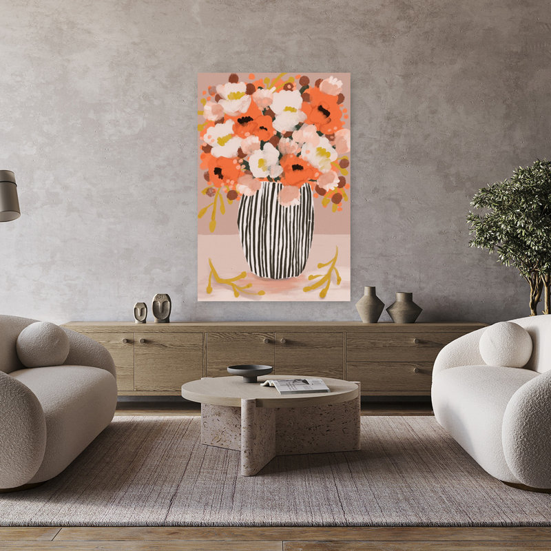 Art contemporain Portrait de tulipe, H 48 po x l 32 po