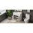 Dalke Bathroom Vanity With Sink, Bathroom Cabinet With Soft Close Doors And Adjustable Shelf, Curved Profile Design, Rubber Wood Legs-1312209903