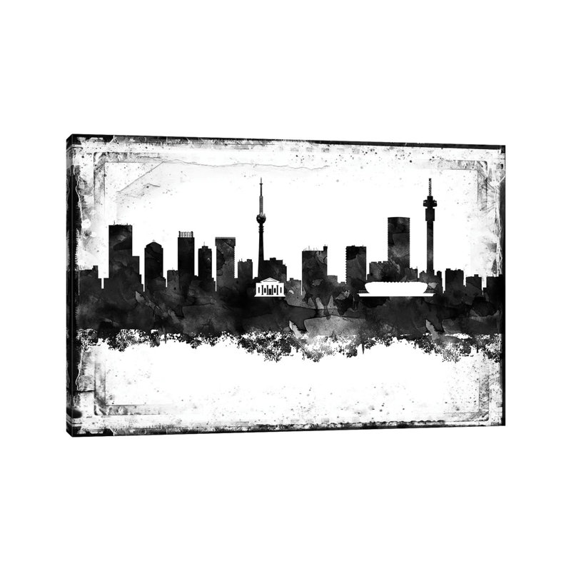 Johannesburg Film by WallDecorAddict - Wrapped Canvas Gallery-Wrapped Canvas Giclée, 66.04 cm H x 45.72 cm W