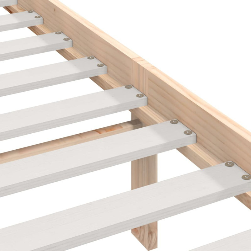 Bed Frame Solid Wood, natural, Small Double (4')