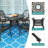 4 - Person Patio Dining Set Umbrella Hole Included Round Table