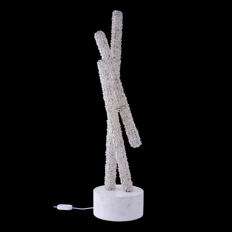 Lampe sur pied chromée / transparente Lina 1 LT Allegri