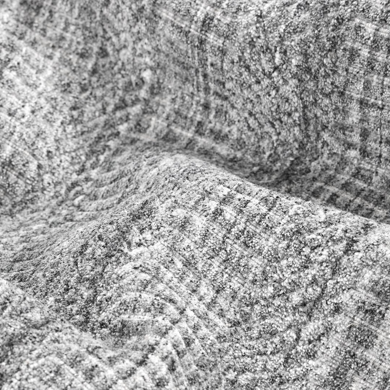 Sanam Striped Area Rug in Gray, Rectangle 5' x 8'