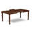 7 Piece Kitchen Table Set Consist of a Rectangle Dining Table with Butterfly Leaf and 6 Linen Fabric Upholstered Dining Chairs, 42x78 Inch, Mahogany-746768401-746768410-746768409