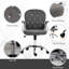 Chaise de bureau en molleton Teddy-1215171423