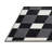 Machine Washable Checkered Gray Area Rug-1581126196