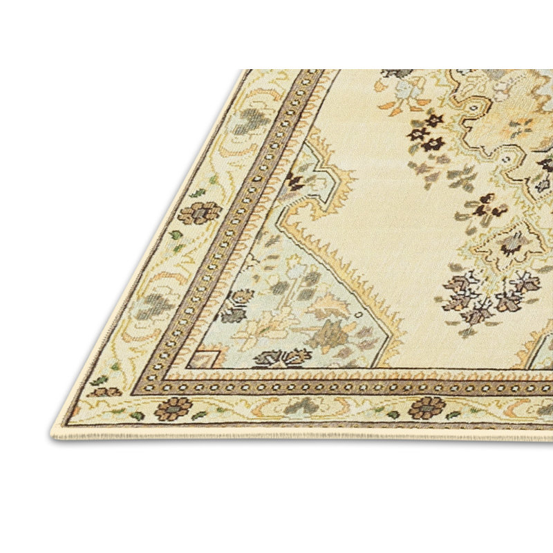 Tapis oriental beige, Rectangle 5 pi x 7 pi