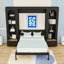 Queen Murphy Bed with LED, Side Cabinets and Ample Storage-177875230