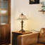 Grande lampe de table 19,69 pouces en verre rétro avec base en bronze antique -231104608