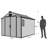 8 FT.W x 10 FT.D Outdoor Resin Storage Shed with Floor, Large Tool Sheds