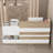 87.2'' W Rectangular Reception Desk With Keyboard Tray, Drawer, Storage Cabinet and Cable Management