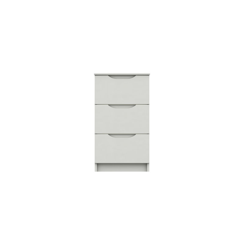 Alianys 38.3cm W Manufactured Wood Bedside Table, White Gloss