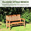 Manufactured Wood Wood Outdoor Bench
