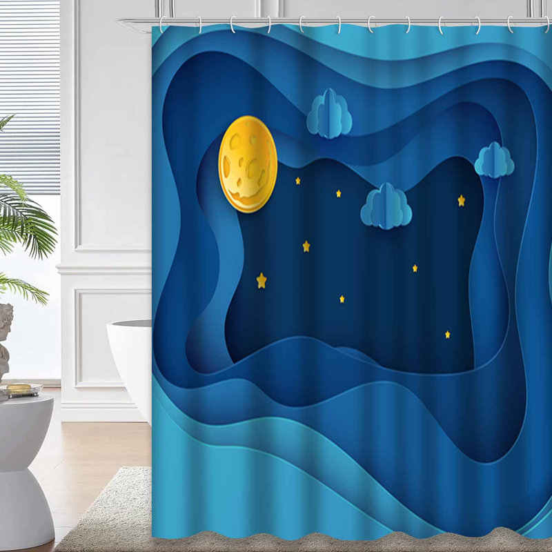 Rideau de douche Art Dark Clouds, L 72 po x l 72 po
