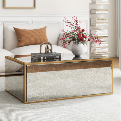Antique Mirrored Coffee Table