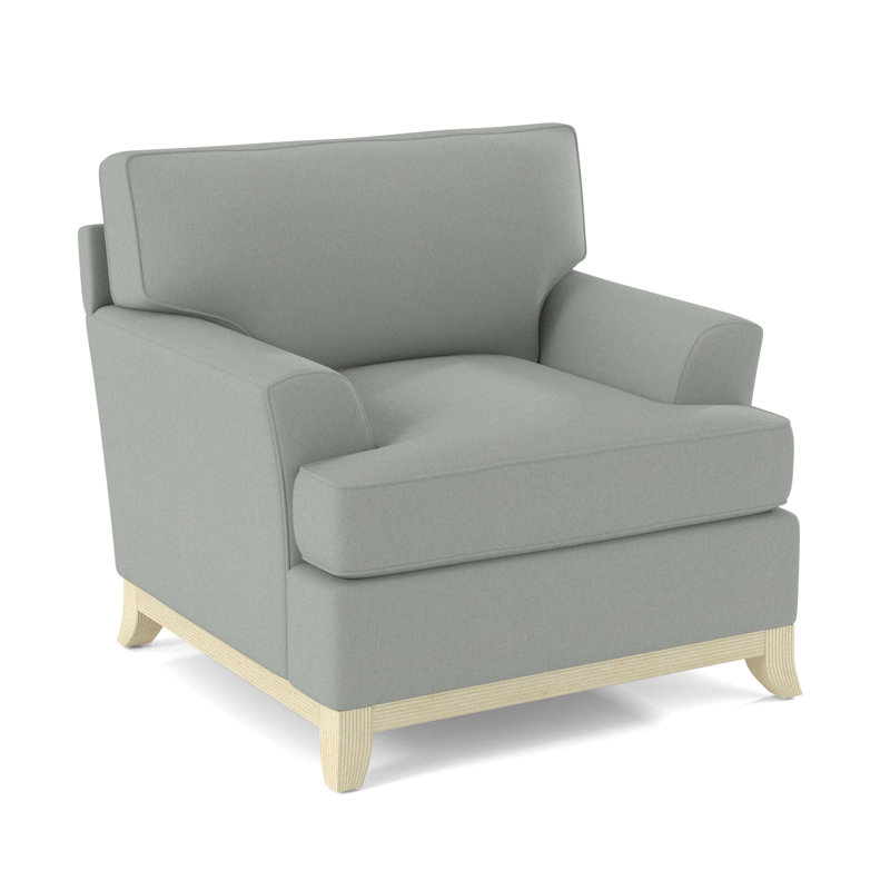 Oaks Way Armchair, Bisque, White Performance Fabric; 0851-94