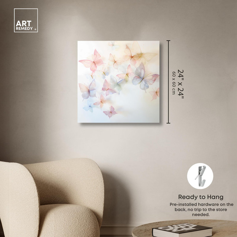 Art sur toile «Gossamer» par Art Remedy, H 24 po x l 24 po x P 1,5 po, Toile tendue