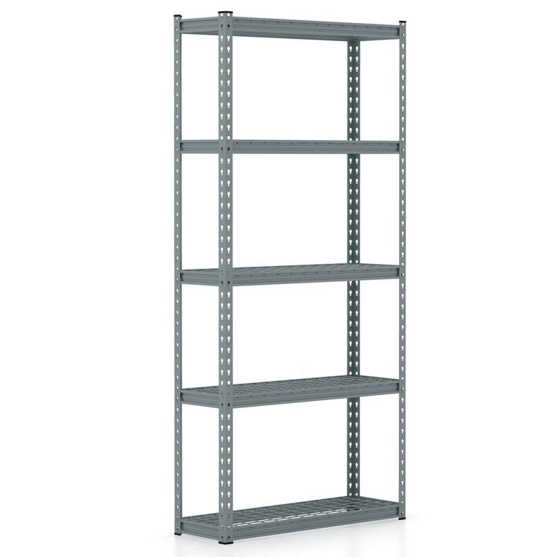 Naideline 35.5'' W Metal Shelving Unit, Gray