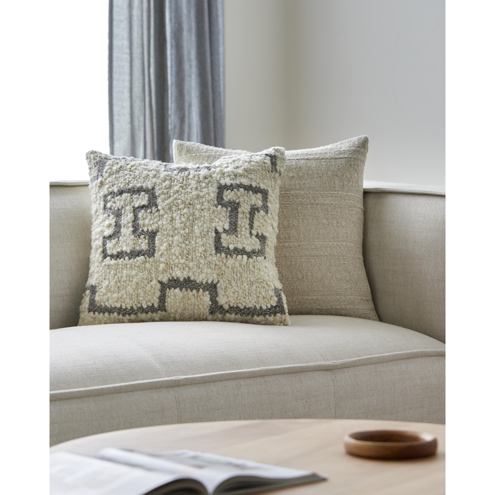 Berneau Throw Pillow, Pillow Cover Only - No Insert, 18" x 18"
